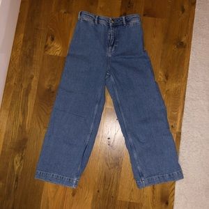 WIDE LEG & HIGH WAISTED FREE PEOPLE JEANS